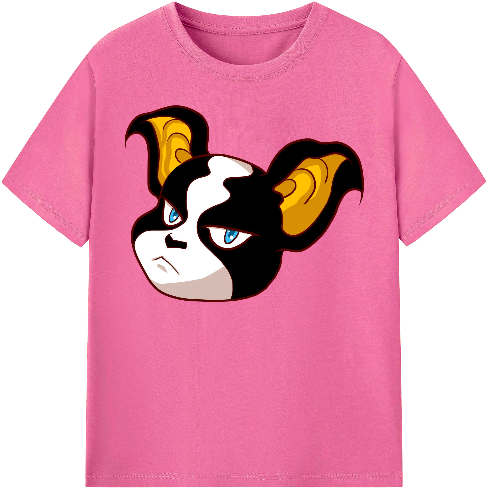（画像用） ジョジョの奇妙な冒険 イギー JoJo's Bizarre Adventure Iggy レディースカジュアルプリントTシャツ（綿100％）